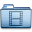 Blue Movies Icon 32x32 png